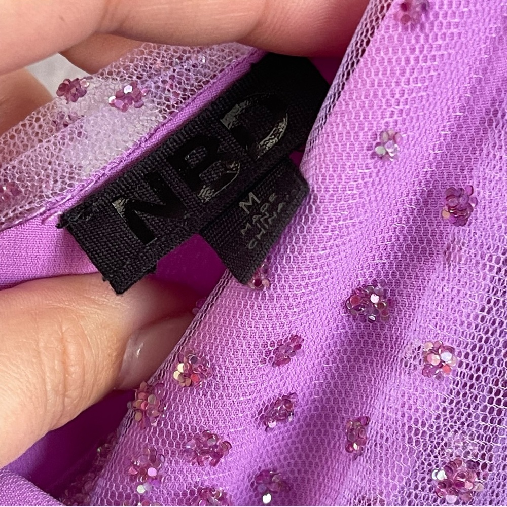 NBD Revolve Glitter Mini Dress Amethyst Size Medium - Picture 5 of 5